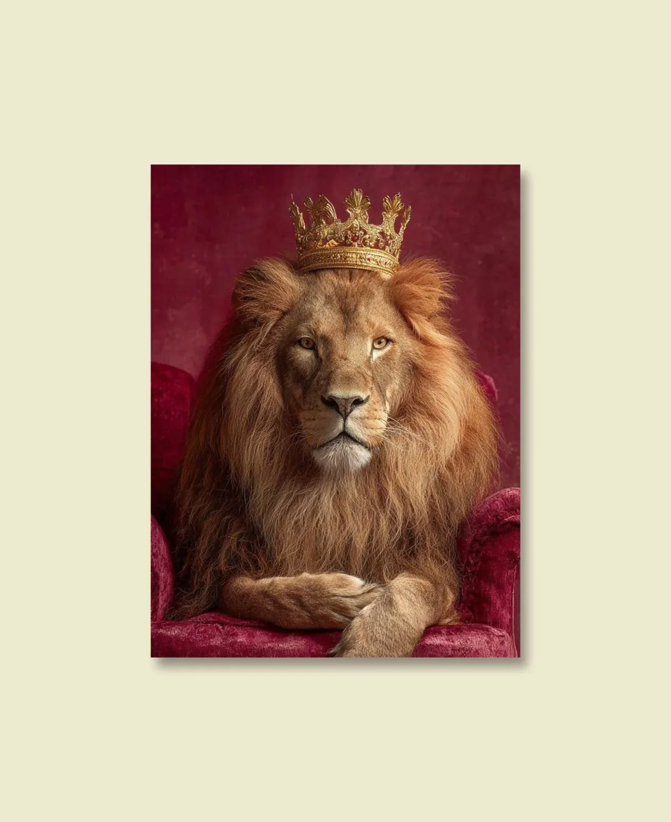 Crowned Lion Canvas