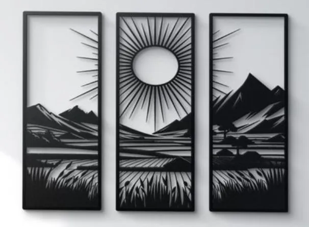Mountain Sunrise Metal