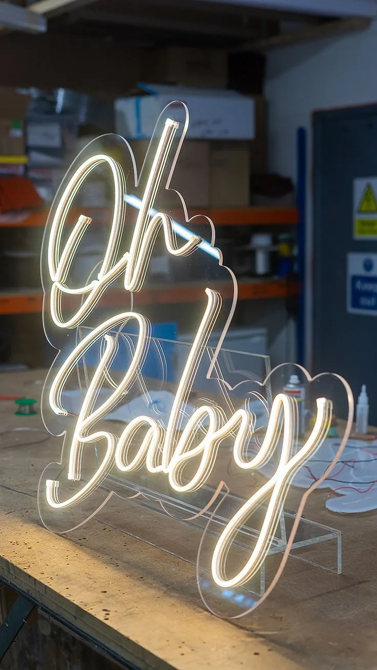 Hand-Bent Script Neon